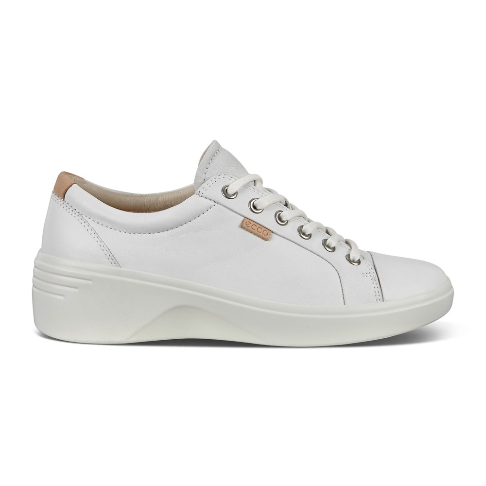 ECCO Womens Sneakers White - Soft 7 Wedge - WTI-810495